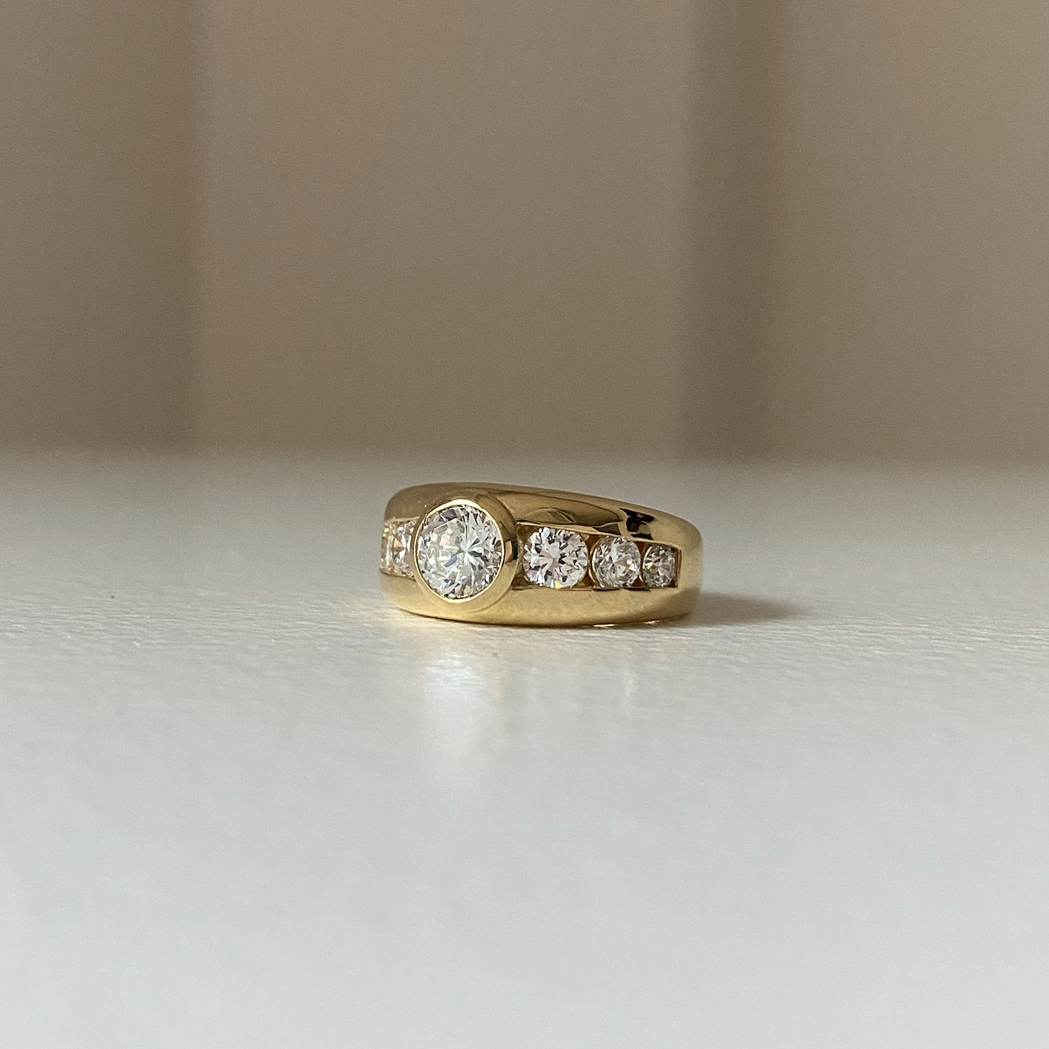 bright classic ring (round)