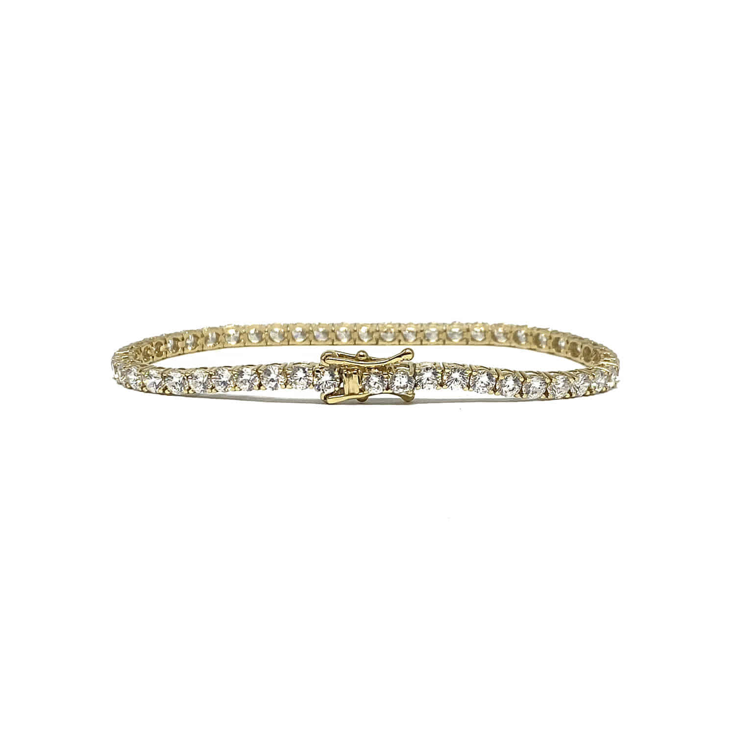 gold tennis bracelet