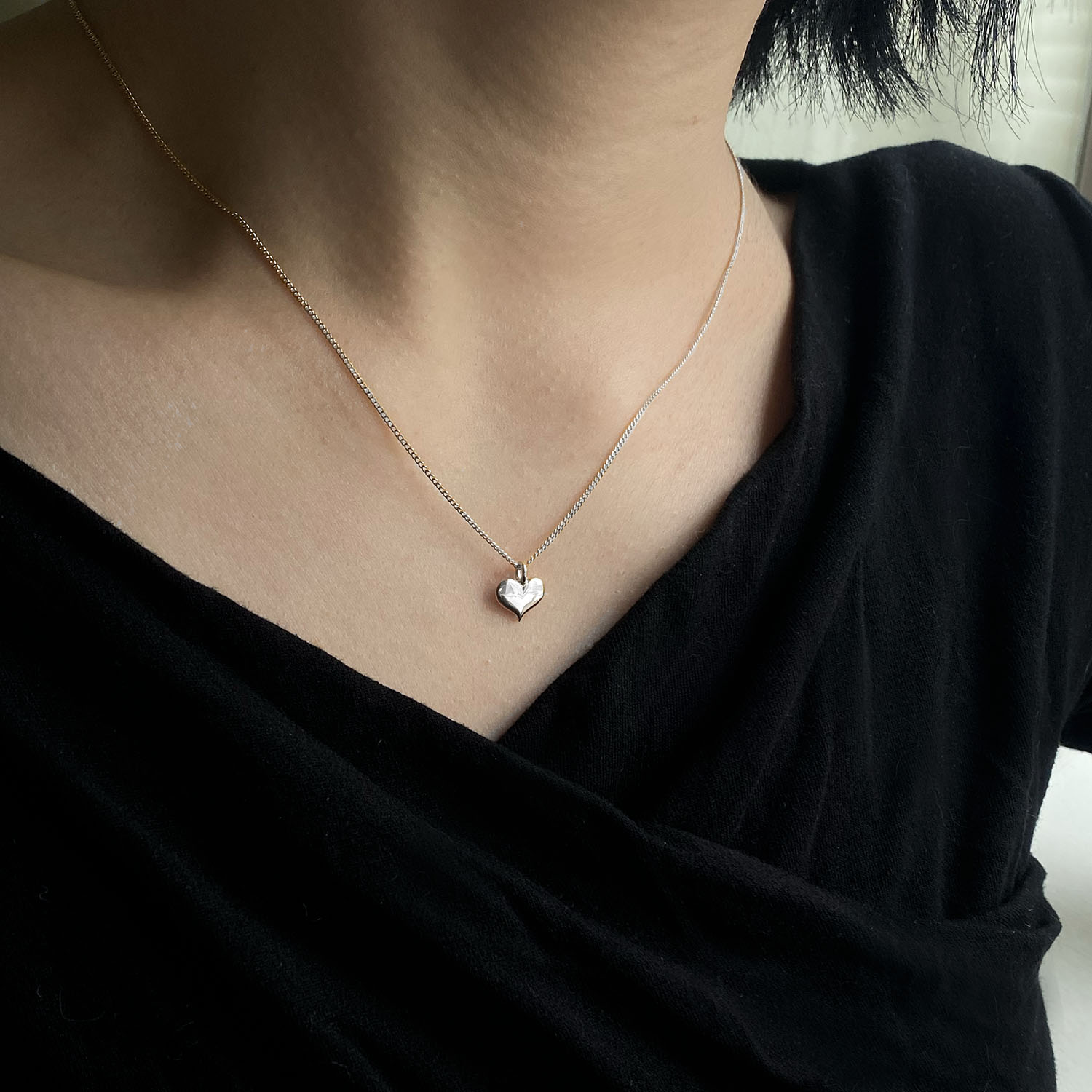 mini-heart necklace