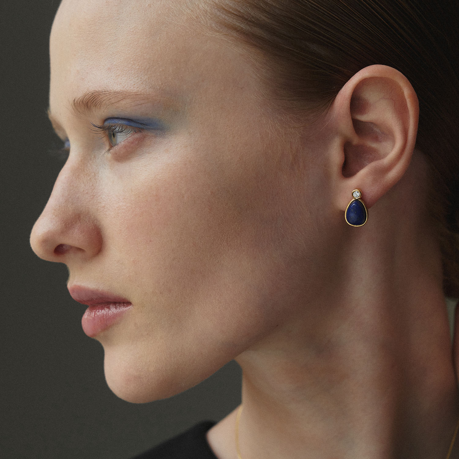 blue drop earring